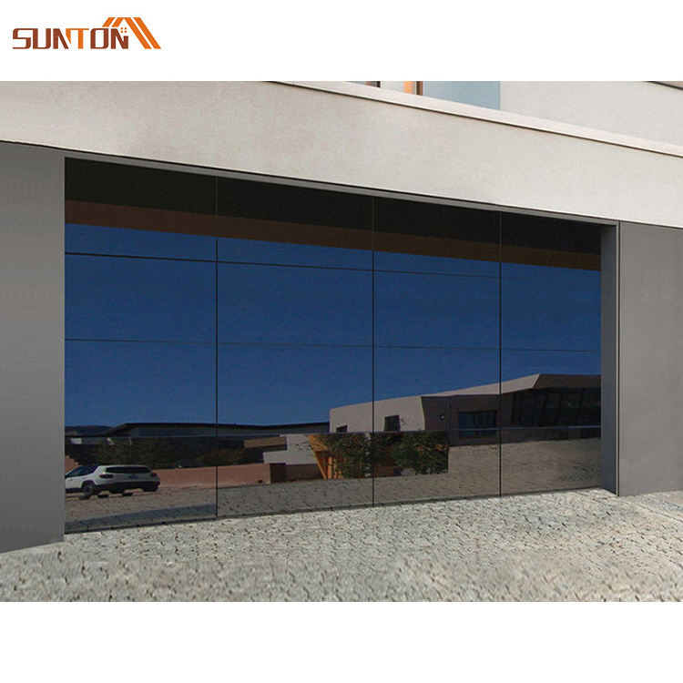 Wholesale custom made modern 8x7 9x7 9x8 12x7 16x7 16x8 aluminium glass sectional garage door