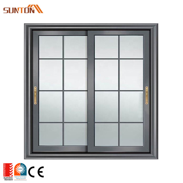 Custom made interior kitchen toilet bathroom waterproof small aluminum alloy frosted glass sliding windows designs for house