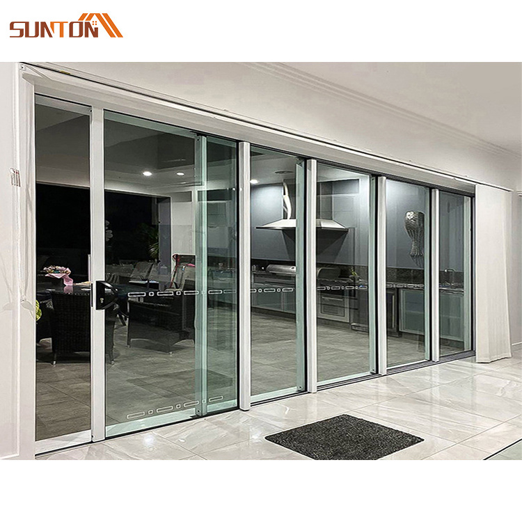 Factory prices interior bedroom plastic pvc windows and doors exterior patio balcony white pvc frame glass sliding door