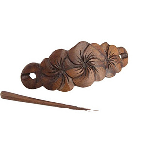 Wooden Hair Tie Clip Best Quality Natural For Women Hair Stick Color Crafts From Indian Supplier  At Affordable Price