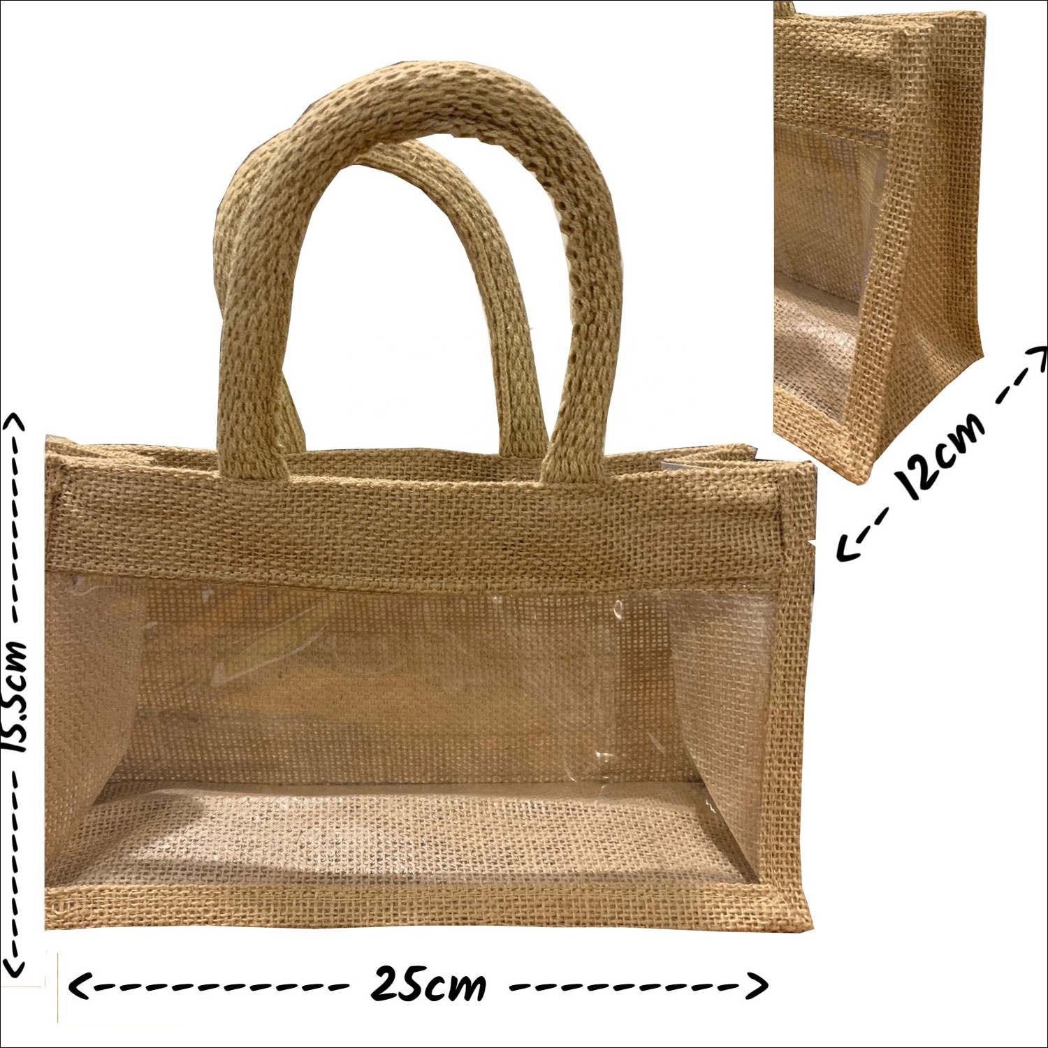 Superior Quality Jute Toiletry bag  Eco friendly natural jute with cotton cosmetic bag women hemp pouch jute makeup bag