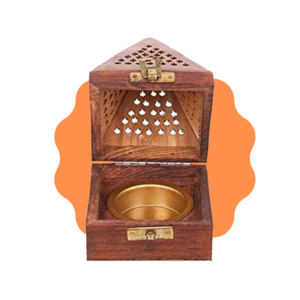 Best Quality Incense Burner Small Wooden  Bakhoor Burner Set Handmade Incense Burner For Sale