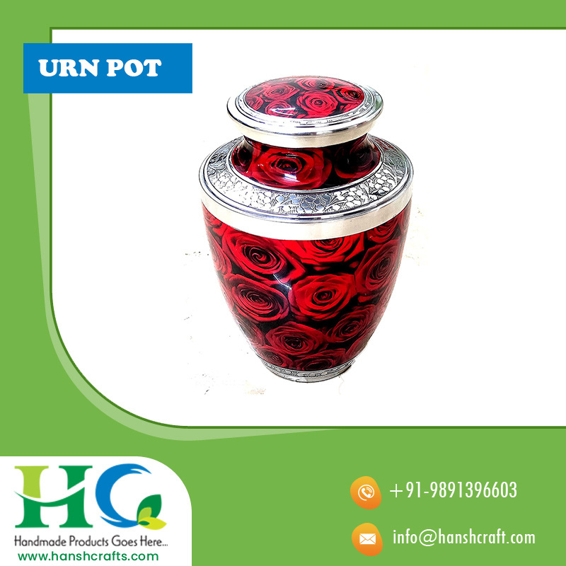 Best Quality Pet Urn Ceramic Beautiful Cremation Urn For Pet Ashes Handcrafted Cremation Urn Pot For Sale