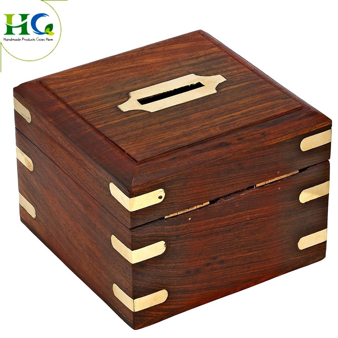 Handicrafted Wooden Treasure Chest Design Money Bank/Coin Saving Box/Piggy Bank/Gifts for Kids, Girls, Boys & Adults