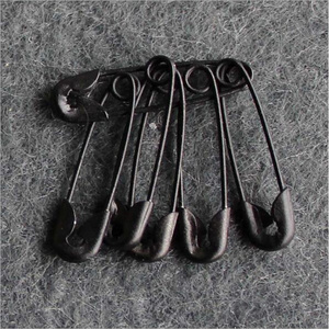 Wholesale standard metal stainless steel black gold silver earring safety pins