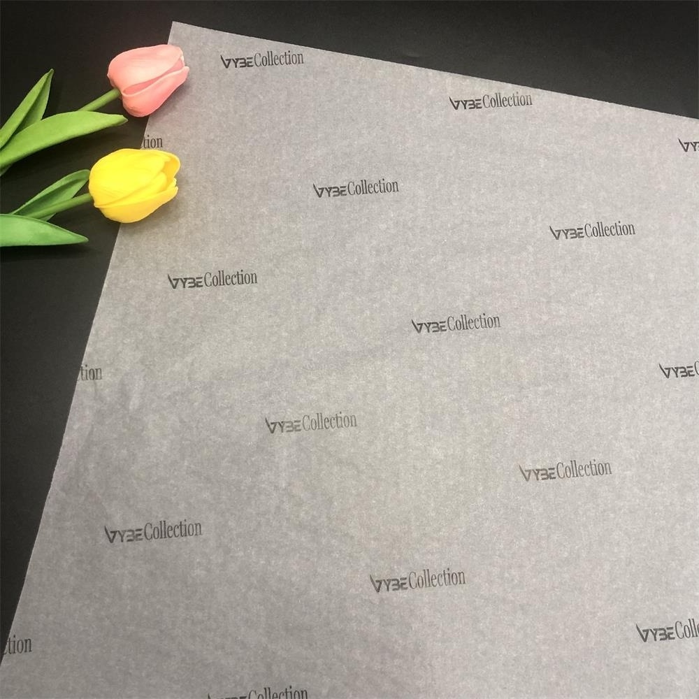 Custom logo frosted translucent Wrapping Paper Gift Packaging clothing Tissue Paper