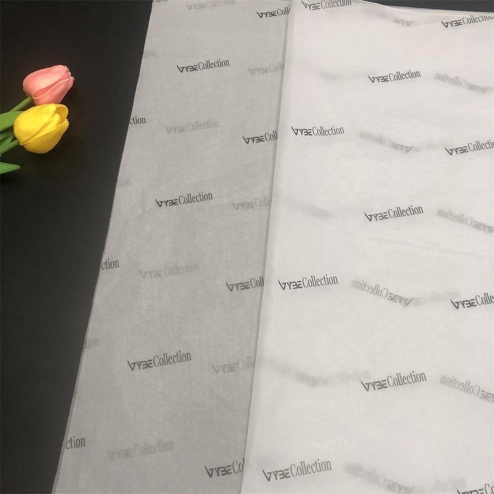 Custom logo frosted translucent Wrapping Paper Gift Packaging clothing Tissue Paper