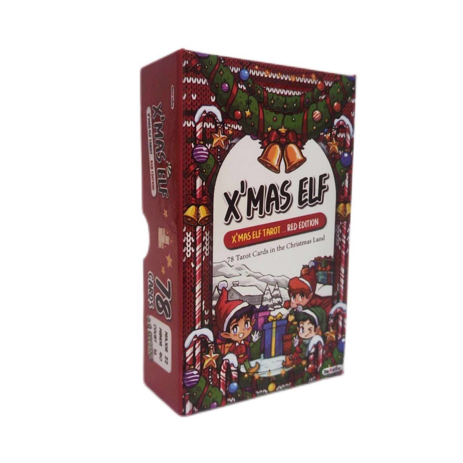 Manufacturer 12*7 Board Games  Adult Kids Playing Card Game  Christmas Elf Tarot Xmas Elf Tarot Card with Guidebook