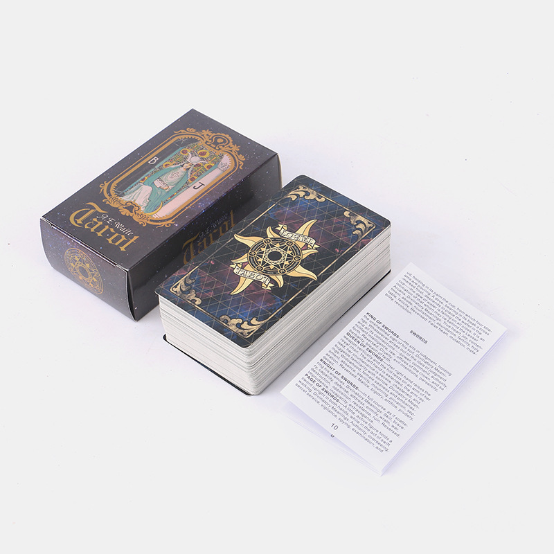 Factory Hot Sale Custom Printing Game Playing Cards Holographic Entertainment Leisure A.E Wait  Tarot Egyptian Cards