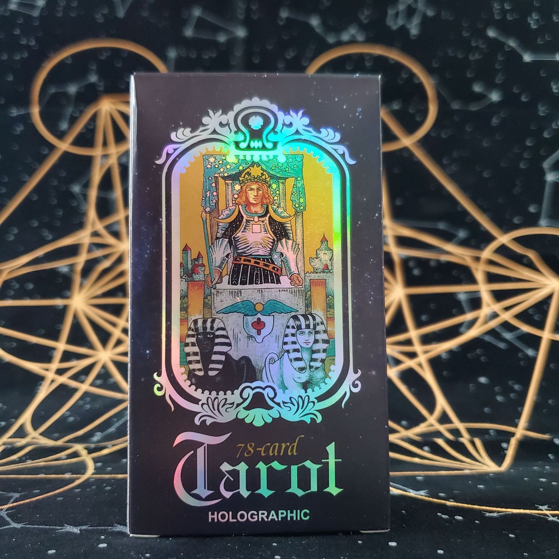 Factory Hot Sale Custom Printing Game Playing Cards Holographic Entertainment Leisure A.E Wait  Tarot Egyptian Cards