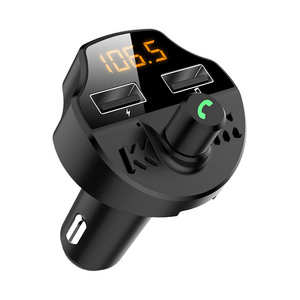 Factory Cheap Price Dual USB Port  FM Modulator  Handsfree   MP3 Player T66    Car kit FM Transmitter