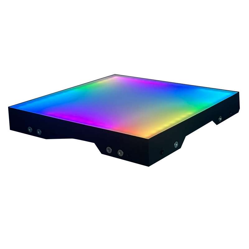 Popular Wedding Light 3D Abyss Portable Floor Tile LED Luminous Panel RGB 3in1 LED Mirror Dance Floor