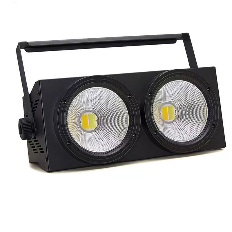 Free shipping blinder light 2 X 200w cob face light led flash dmx 2in1 stage concert Professional Lighting