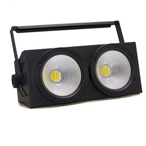 Free shipping blinder light 2 X 200w cob face light led flash dmx 2in1 stage concert Professional Lighting