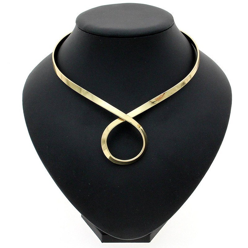 Unique Chic Alloy Choker Necklace For Women Fashion Torques Bib Collar Simple Necklaces Maxi Jewelry Accessories