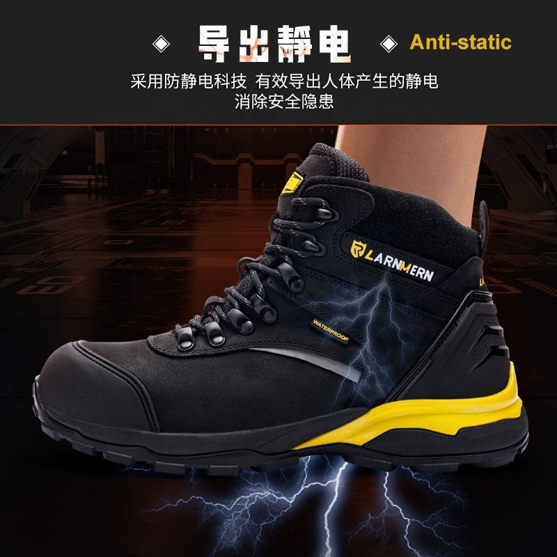 Men's Working Boots Steel Toe Safety Shoes Men Hiking Walking Style Sneakers Other Trendy Footwear Puncture-proof.