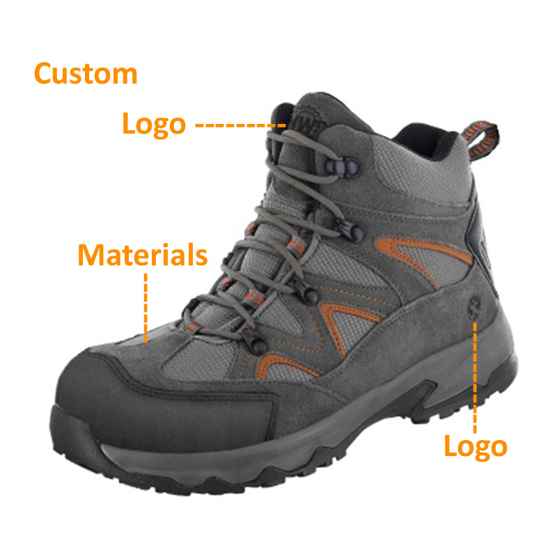 Custom Designer Working Protection Men Steel Toe Safety Boots Wide Fit Women Men's Casual Sports Style Safety Shoes.