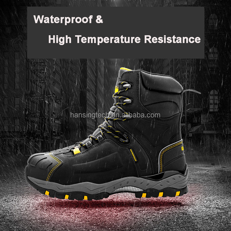 Men's Steel Toe Working Boots Safety Shoes Men Bruzer Waterproof Leather Work Shoes Hiking Sports Industrial Cold Environment.