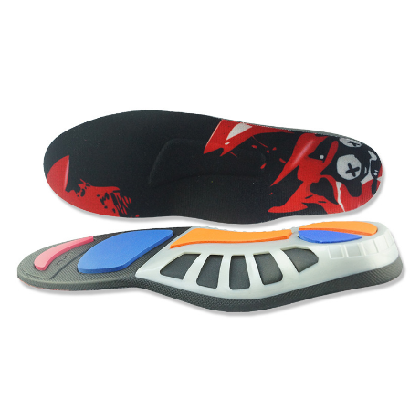 High Resilience PORON Gasket TPU Sport Shoe Insole U-shaped Arch Support Cushoning Insole Flat Feet Orthopedic Foot Care Gel Pad