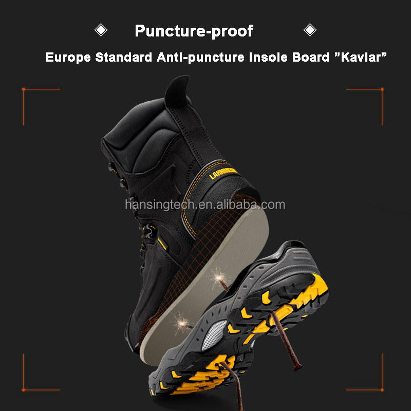 Men's Steel Toe Working Boots Safety Shoes Men Bruzer Waterproof Leather Work Shoes Hiking Sports Industrial Cold Environment.