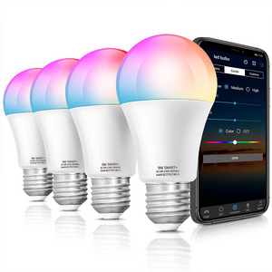 HSX  alexa tuya smart life vintage colorful 7w 10w 13w 15w E26 E27 B22 zigbee wifi rgb led light tuya smart bulb of China