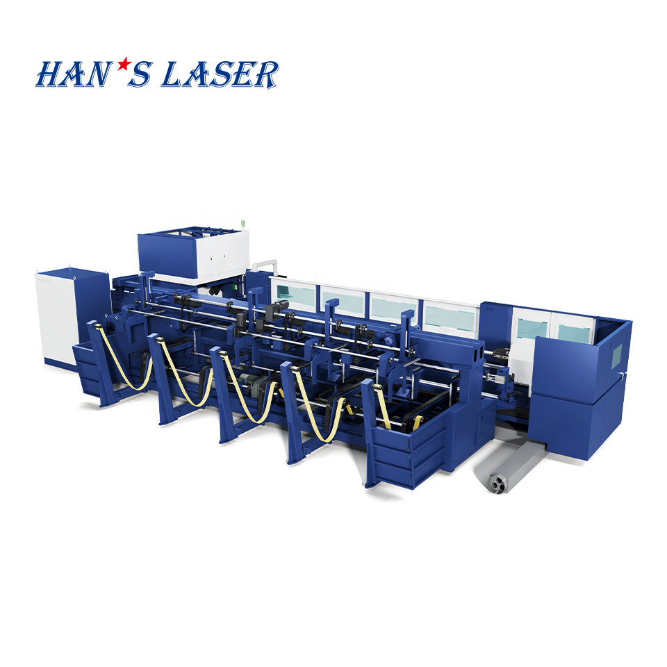 High Precision Han's Laser Automatic 2 chucks P6018D CNC Tube Cutting Machine for Algriculture Industry