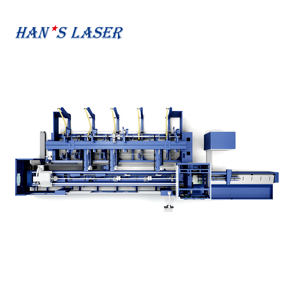 High Precision Han's Laser Automatic 2 chucks P6018D CNC Tube Cutting Machine for Algriculture Industry