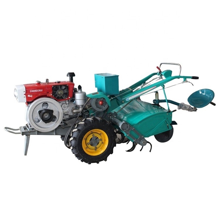 Agricultural Machinery Equipment Diesel Cultivator Motocultor Two Wheel Power Mini Tiller Walking Tractor