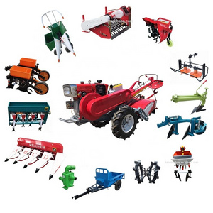 rotary three disc mower for walk behind tractors walking tractor with plastic film mulching machine