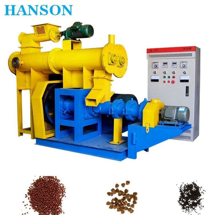 Food Extruder Machine Animal Pet Pellet Fish Meal Poultry Feed Production Line