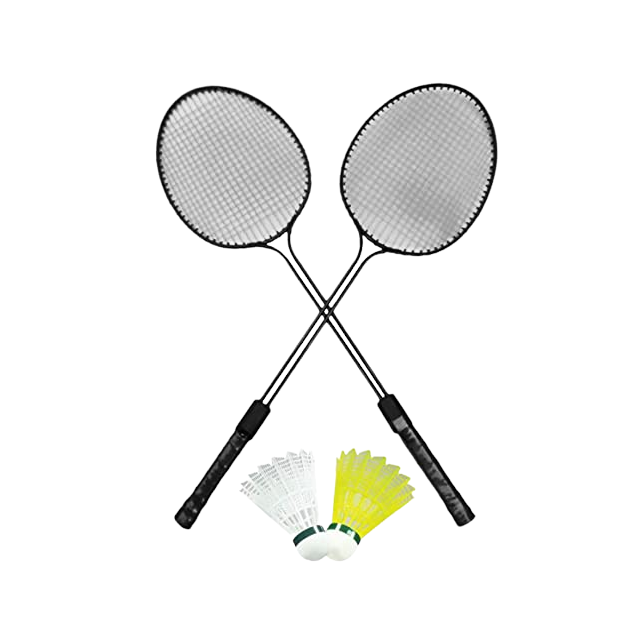 wholesale prices top quality badminton set of 2 player badminton rackets with shuttlecock manufacture in india