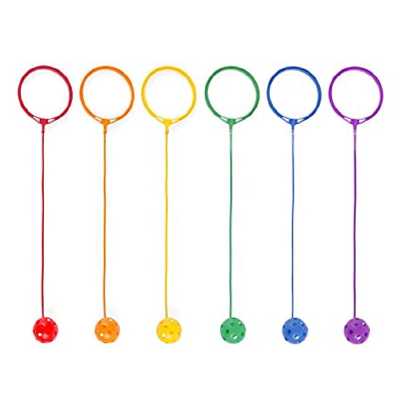 Best Quality Colorful Skip Swing Ball 6 Pcs Set Ankle Skip Ball Jumping Ring Toy for Kids and Children at Wholesale Price