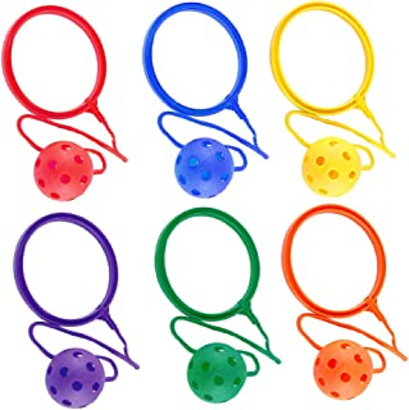 Best Quality Colorful Skip Swing Ball 6 Pcs Set Ankle Skip Ball Jumping Ring Toy for Kids and Children at Wholesale Price