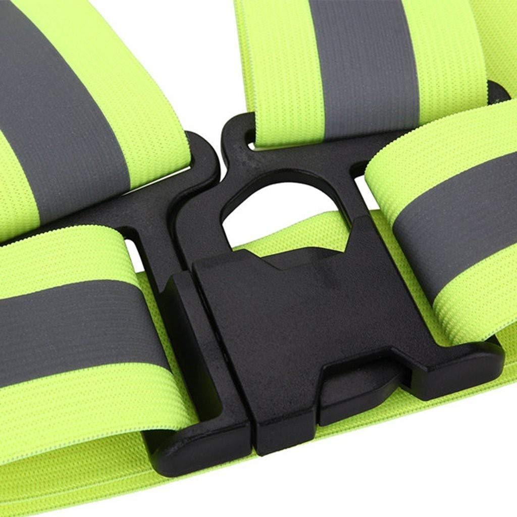 reflective vest running gear pack high visibility adjustable safety vest for night cycling hiking jogging dog walking high