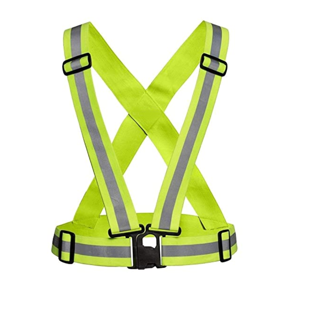 reflective vest running gear pack high visibility adjustable safety vest for night cycling hiking jogging dog walking high