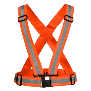 reflective vest running gear pack high visibility adjustable safety vest for night cycling hiking jogging dog walking high