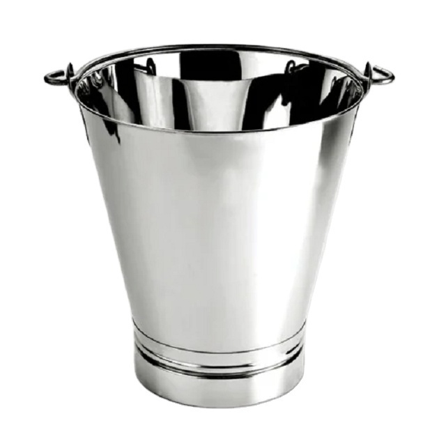 stainless steel pail bucket with lid stainless steel pail bucket for food and water storage heavy duty stainless steel pail