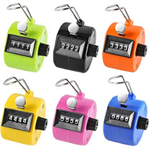 High Quality Material Hand Tally Counter Digit Number Lap Counter Manual Mechanical Clicker with Finger Ring for Sports Game