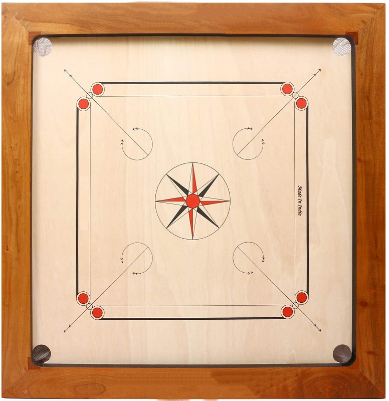 carrom board game classic strike and pocket table game with cue sticks coins queen and striker for adults kids boys and girls