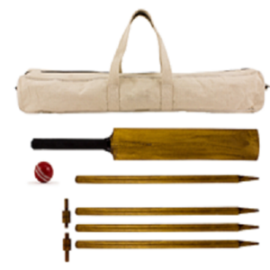 wooden cricket set  with bag customized size logo material and color for regular use indoor and out door sports product