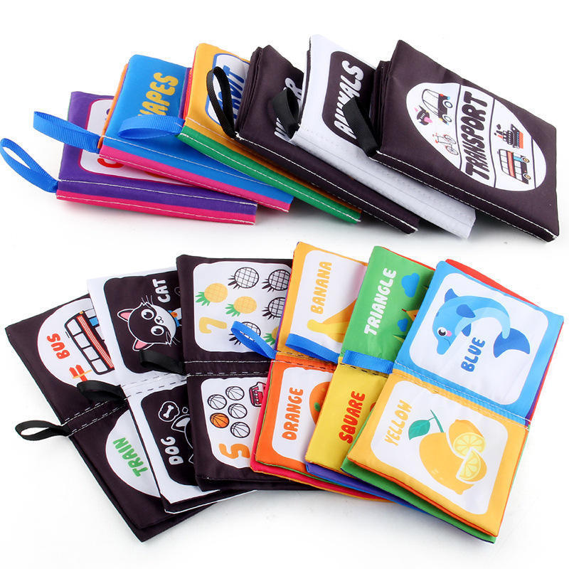 EN71 Customised cloth book printing soft children felt kid cloth baby books cloth early education for Baby early education