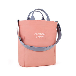 Wholesale Cheap Women Cotton Tote Handbags Casual Shoulder Work Crossbody Bag Shoulder Bags Woman Custom Canvas Tote Bags