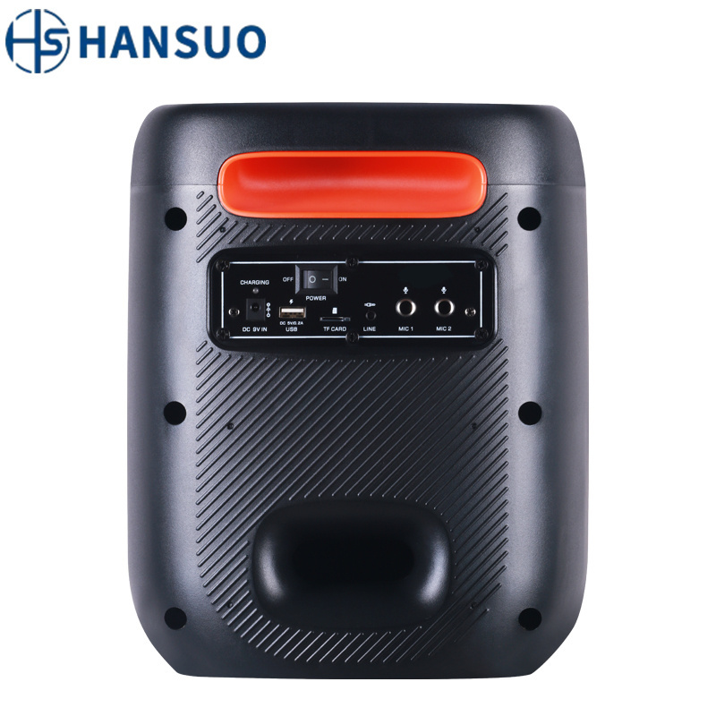 HANSUO Doble 6.5 inch  High-quality portable speaker Factory Party box DJ Bass Outdoor Waterproof subwoofer speaker HS-TS06C6B