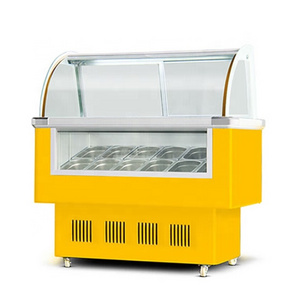 Commercial Vending Popsicle Gelato Ice Cream Display Showcase Freezer