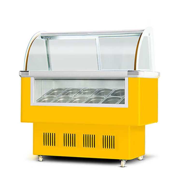 Commercial Ice Cream Display Freezer Glass Door Supermarket Chest Freezer Small Ice Cream Display Freezer