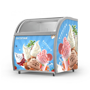 Commercial Supermarket Mini Hard Gelato Ice Cream Display Freezer