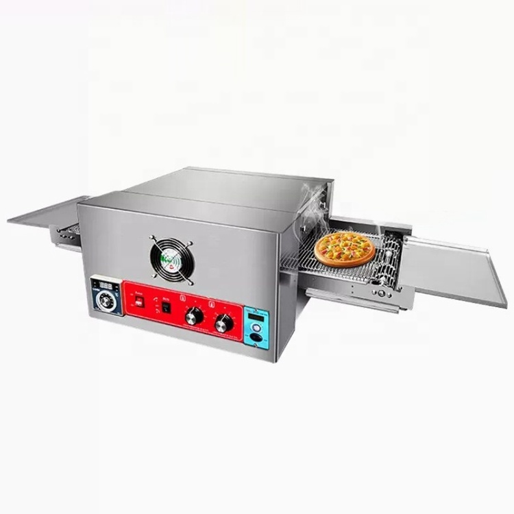 Commercial 12/18/32 inch Automatic Electric Gas Conveyor Pizza Oven