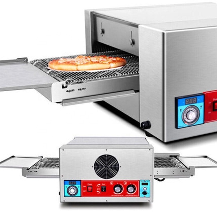 Commercial 12/18/32 inch Automatic Electric Gas Conveyor Pizza Oven