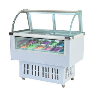 Commercial Ice Cream Display Freezer Glass Door Supermarket Chest Freezer Small Ice Cream Display Freezer