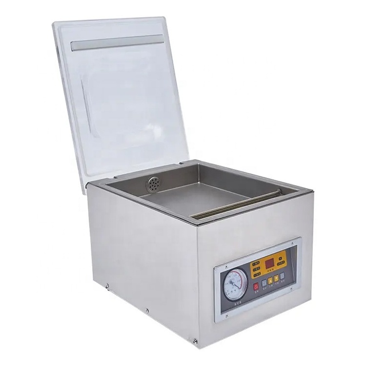 Commercial single chamber vacuum sealer machine for food packing storage